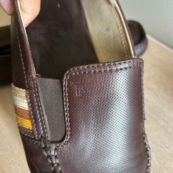 Tod’s Men’s Leather Driving Loafers, Moccasin Style Size 8, Made in Italy, Brown main image 10